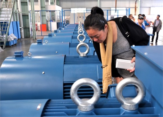 皖南電機:經銷商在細看產品 皖南電機:經銷商在細看產品