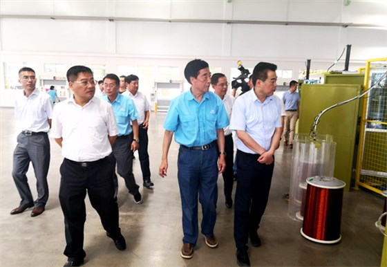 一行深入到皖南電氣車間考察 一行深入到皖南電氣車間考察