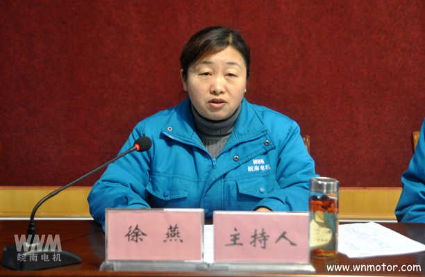 皖南電機徐燕主持會議 皖南電機徐燕主持會議