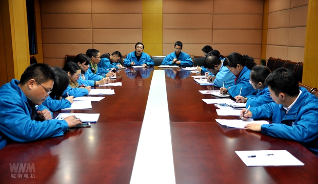 皖南電機審核組召開審核小結會 皖南電機審核組召開審核小結會