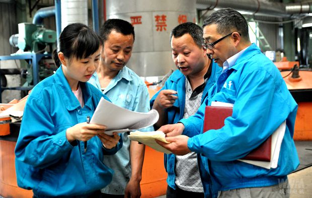 皖南電機內審員在生產現場審核 皖南電機內審員在生產現場審核